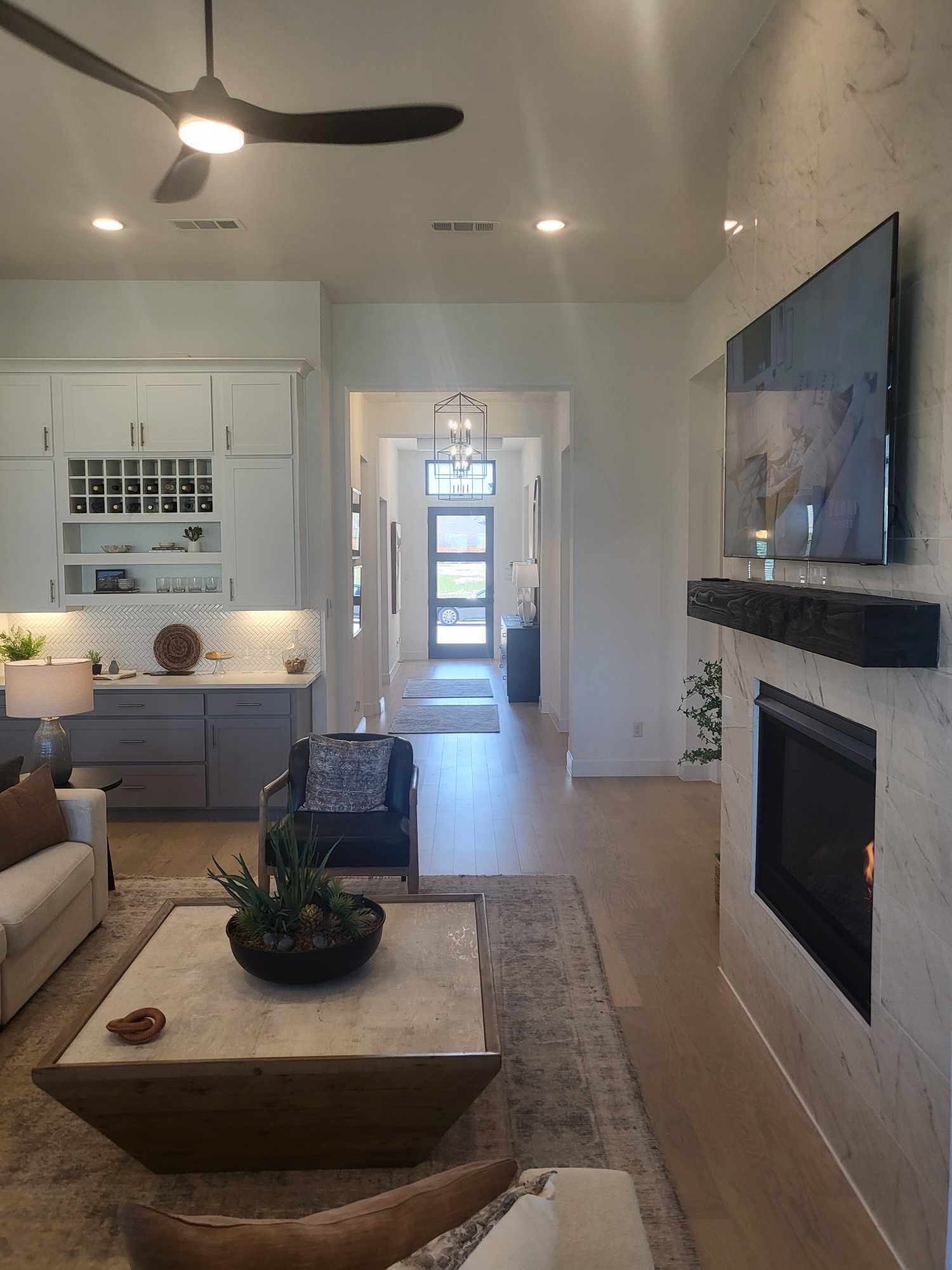 Staged living room