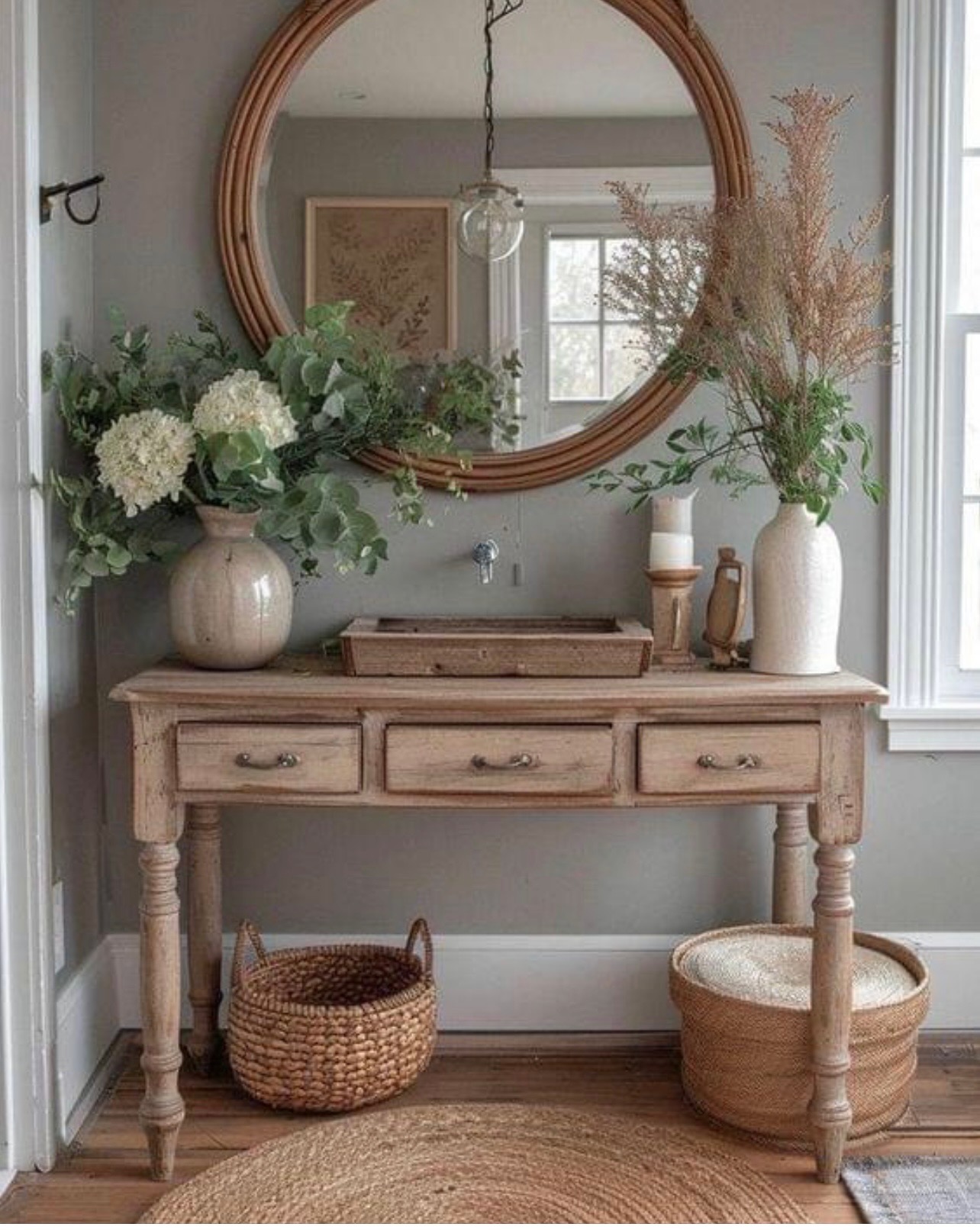 Open plan living staging